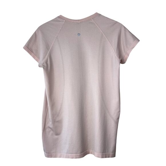 Lululemon Run Swiftly Tech Short Sleeve Shirt Tee Top Light Pink 12 - Picture 3 of 6